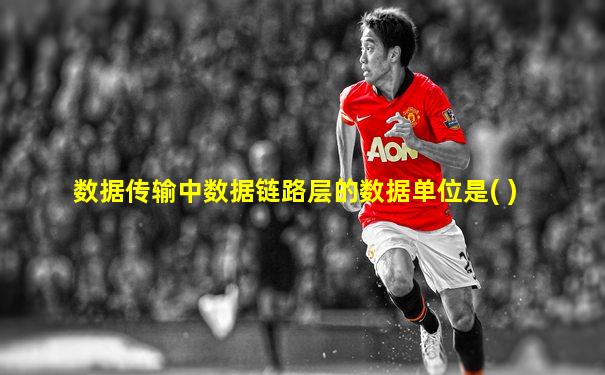 数据传输中数据链路层的数据单位是( )